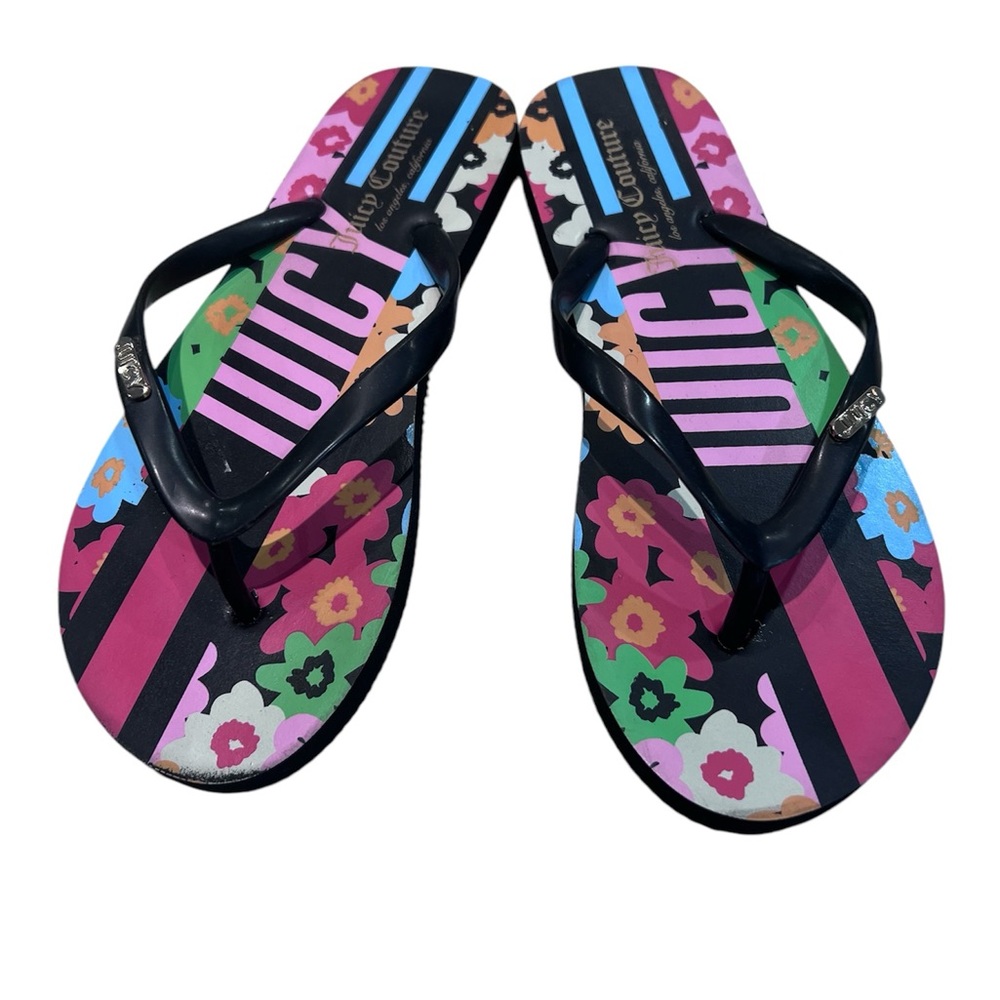 Juicy Couture Women's Solo Flip Flops Size 7 NWOT